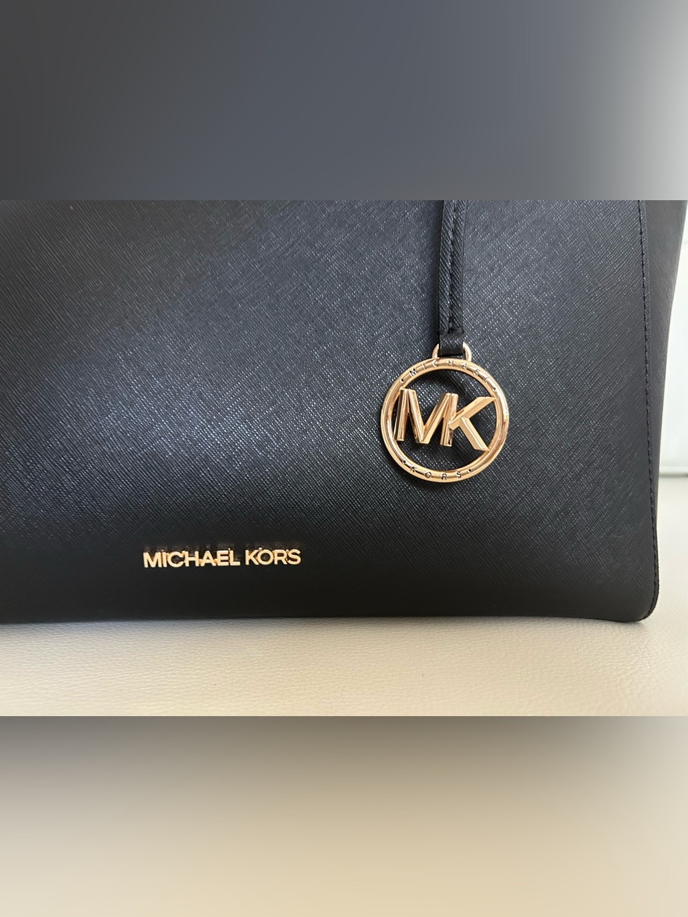 Michael Kors Black Saffiano Leather Tote with Laptop Compartment - Picture 3 of 13